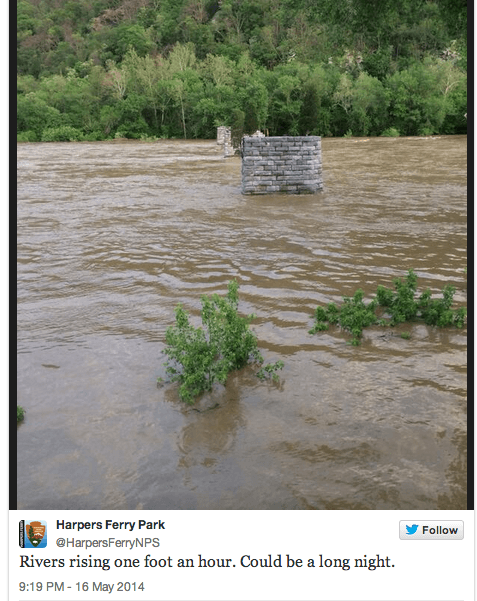 harpers ferry flood tweet