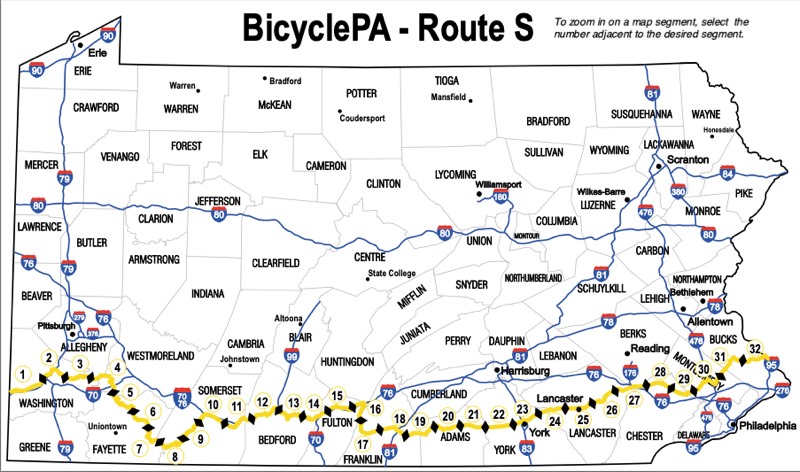 Penn Bike Route S